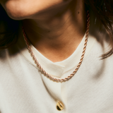 Collar Twist Chunky Gold