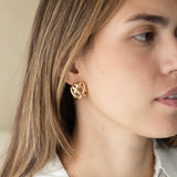 Arete Tejido Gold