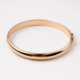Brazalete Liso Oval - Gold