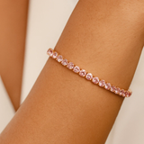 Pulsera Tennis Rosa