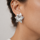 Arete Flowers Silver