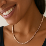 Collar Twist Chunky Gold