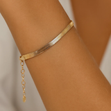 Pulsera Flat Snake Shine