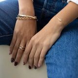 Brazalete Liso Oval - Gold
