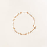 Pulsera Doble Punto Dorado