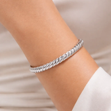 Brazalete Rope Silver